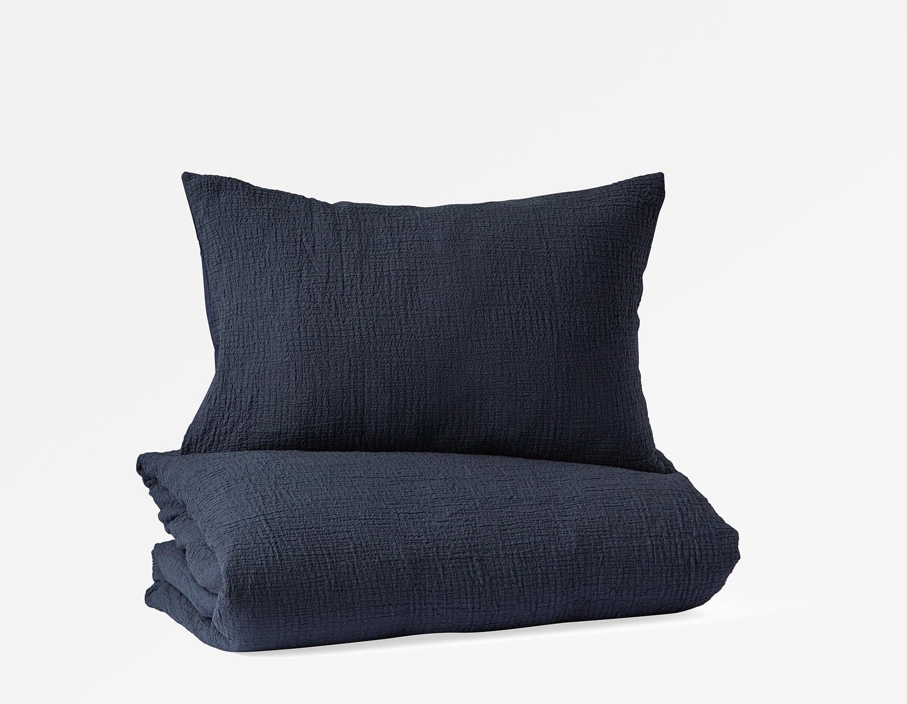 FELIPE - ensemble housse de couette 3 pièces, très grand lit - Bleu