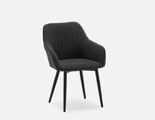 MEDAN - chaise de salle à manger - Gris foncé