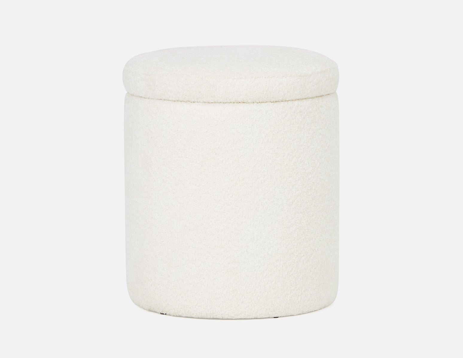 LAURENCE - pouf de rangement - Blanc