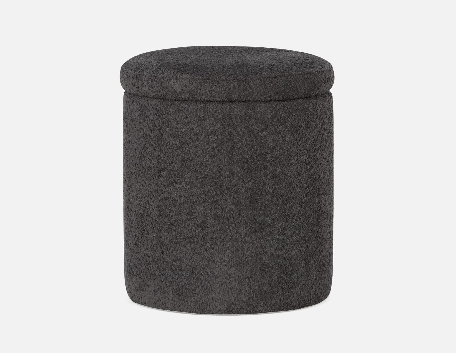 LAURENCE - pouf de rangement - Noir