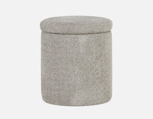 LAURENCE - pouf de rangement - Gris