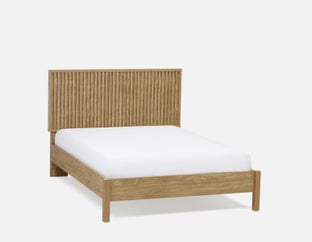 RIONA - lit double style japandi - Naturel