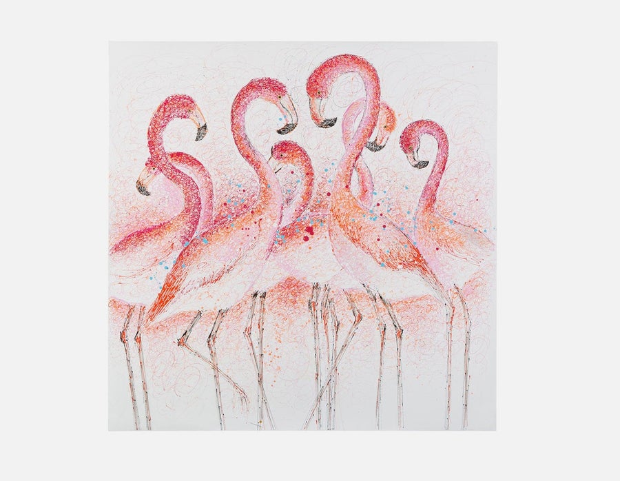 FLAMAND tableau peint à la main 100 cm x 100 cm undefined