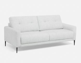 MIGUELA - mid-century modern 3-seater sofa - Light Grey