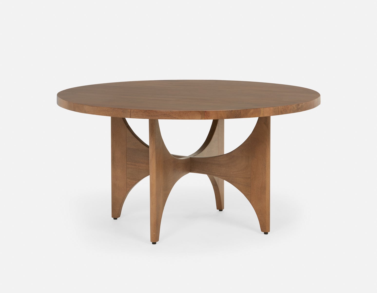ROSETTA - table de salle à manger ronde en bois de manguier élégant 150 cm - Naturel