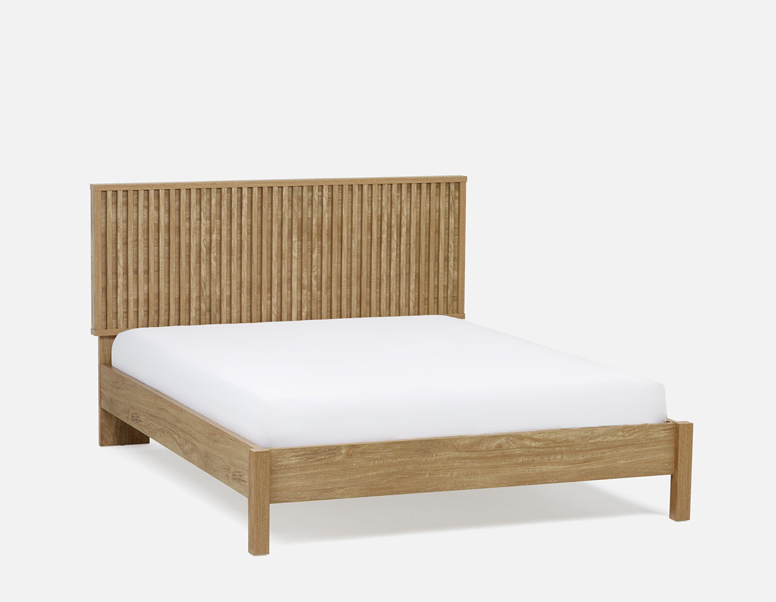 RIONA - grand lit style japandi - Naturel