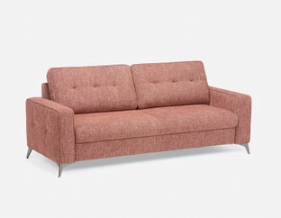 BRAD - mid-century modern sofa-bed - Rust