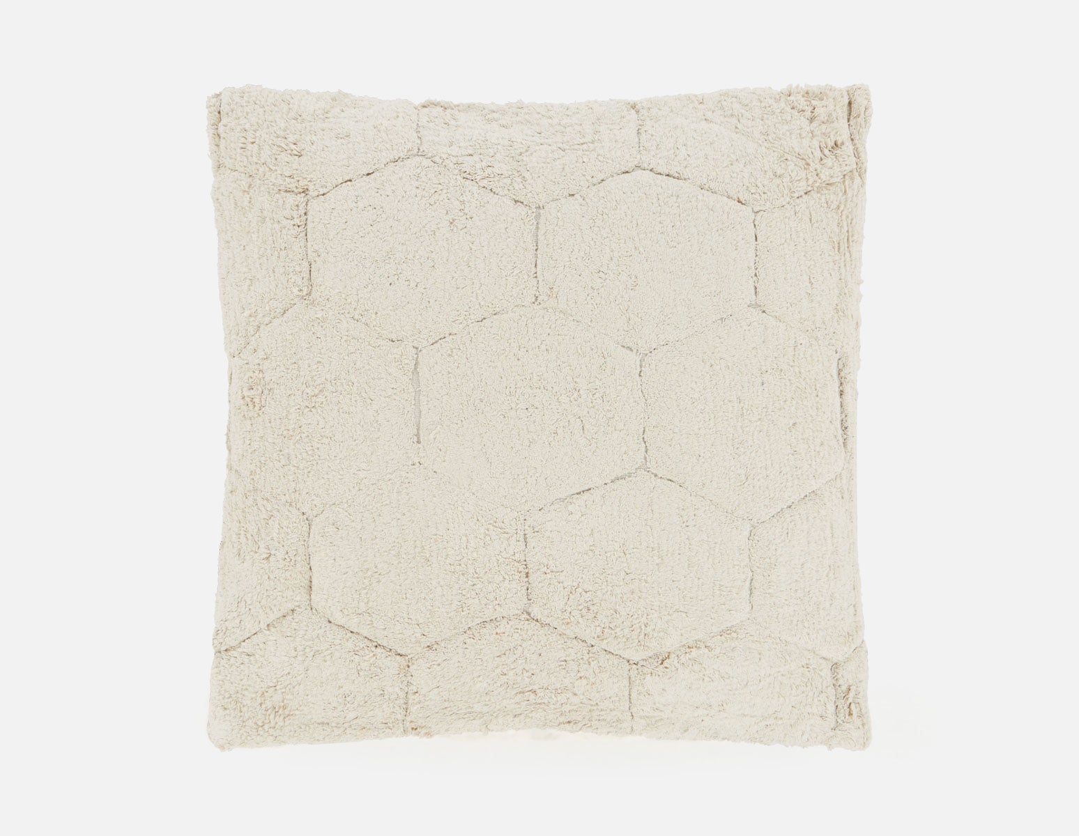 JALOR - cotton tufted cushion 32" x 32" - Natural