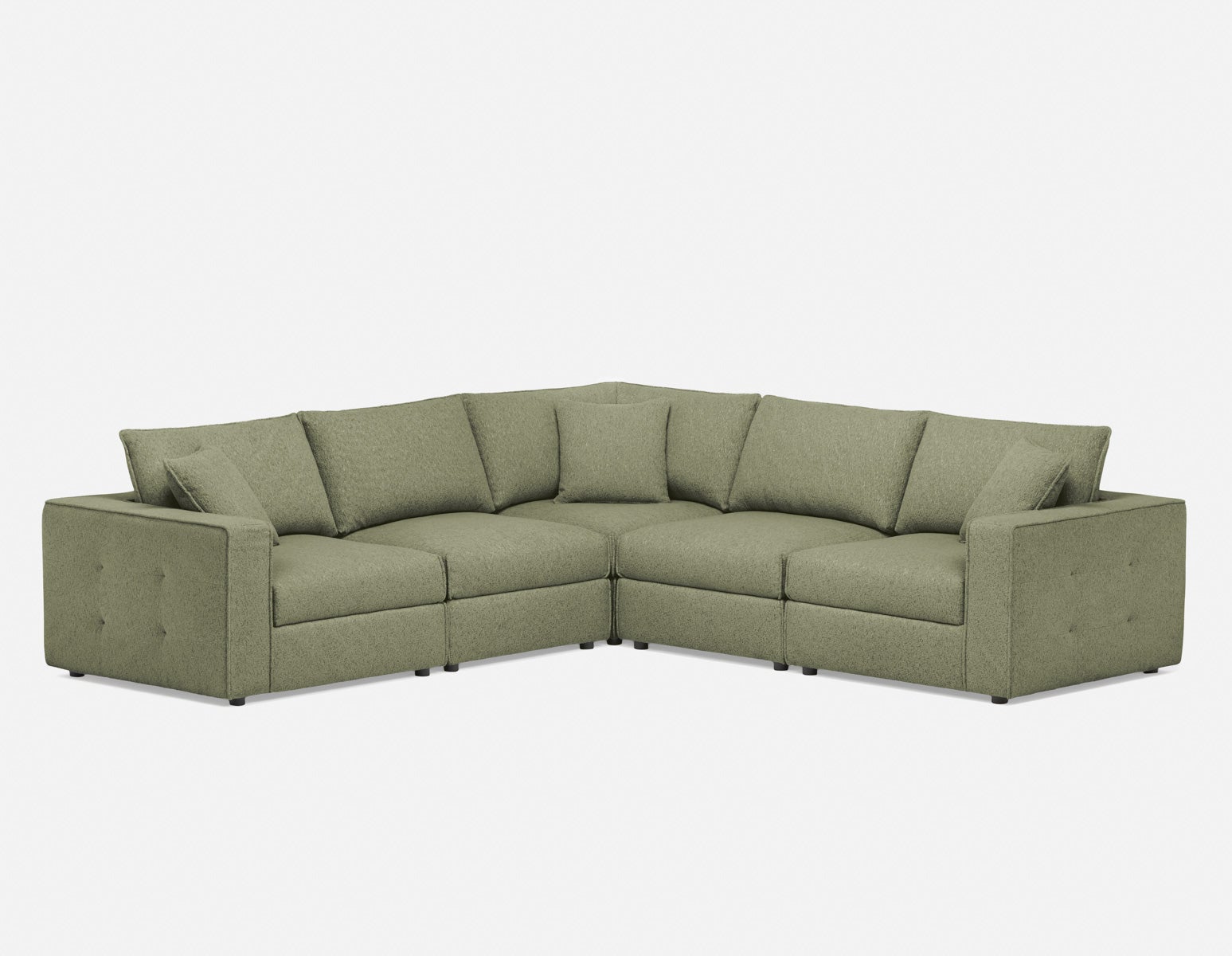 BOWERY - contemporay sectional sofa - Green
