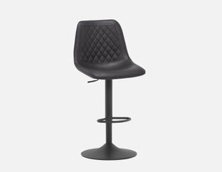 MALI - adjustable counter height swivel stool - Black