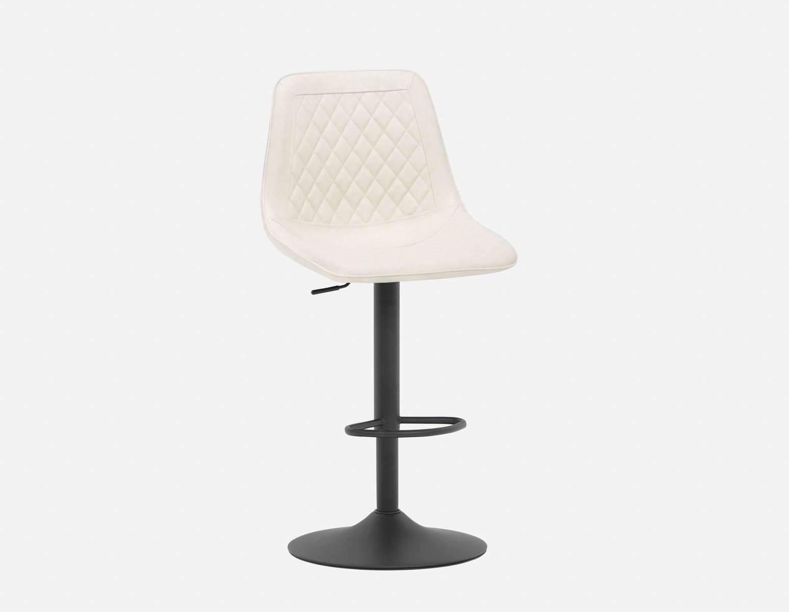 MALI - tabouret de comptoir pivotant à hauteur ajustable - Beige
