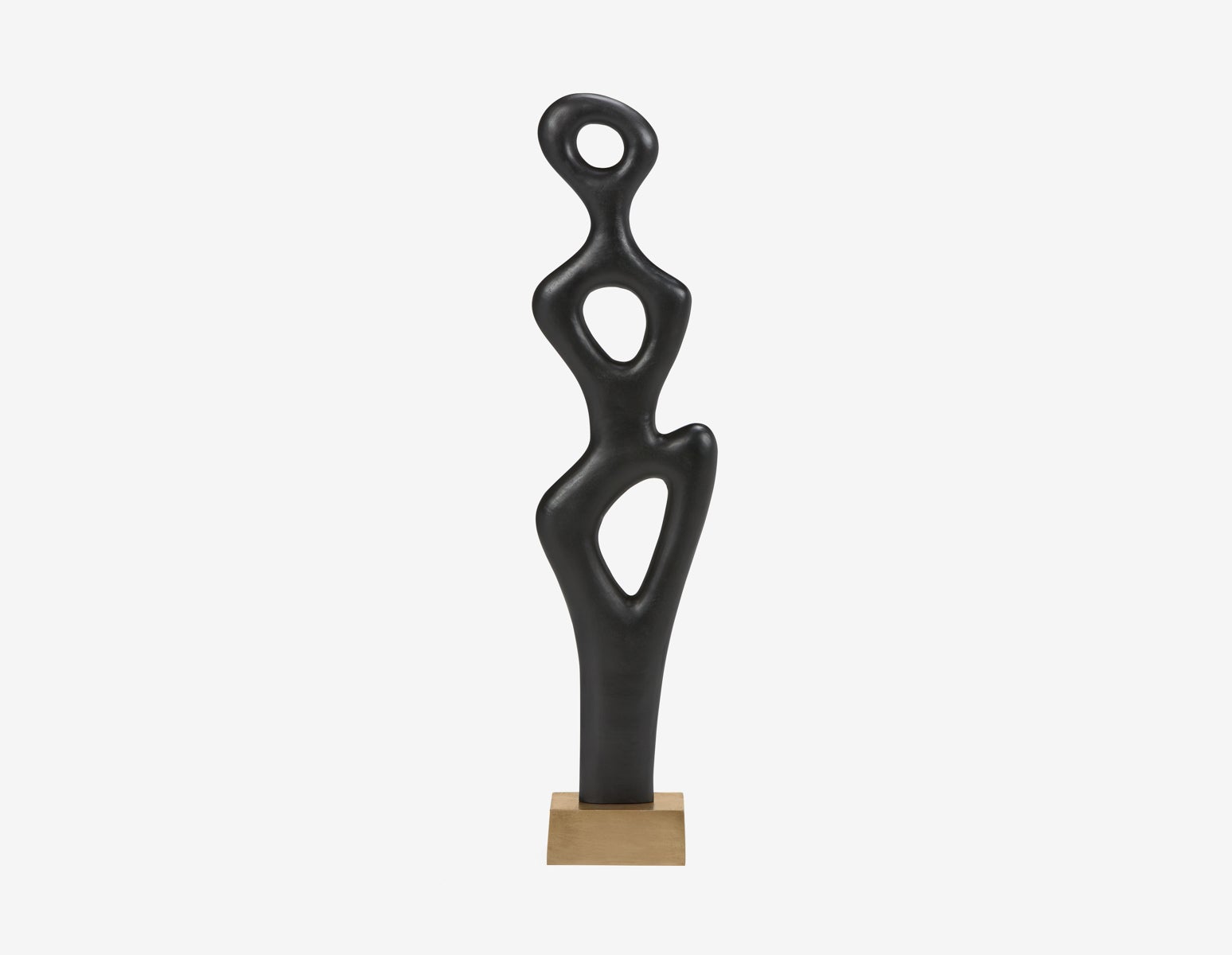 POSE - aluminum sculpture 144 cm - Black