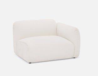 MODENA - canapé modulaire accoudoir droit s'adapte à votre espace - Beige