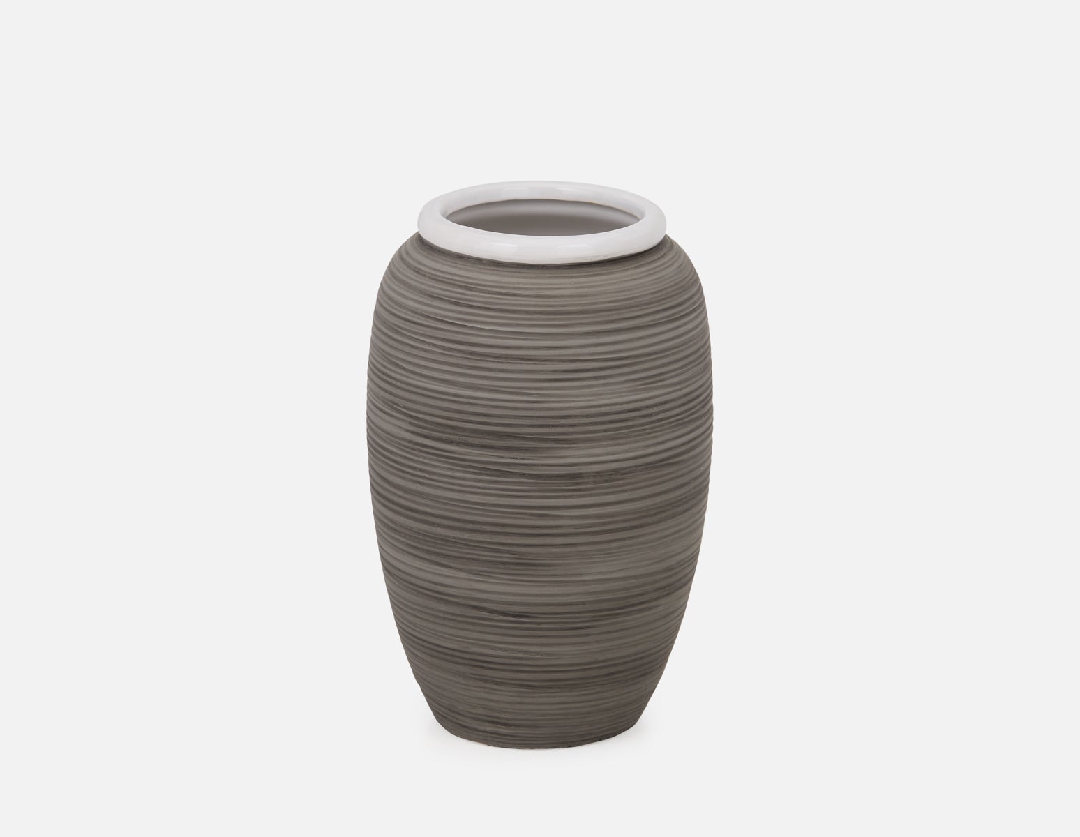 INA - ceramic vase 30 cm - Grey