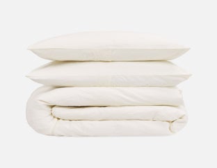 AMHERST - 3-piece king duvet cover set - Cream