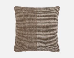 MYAH - coussin en laine recyclée 45 cm x 45 cm - Naturel