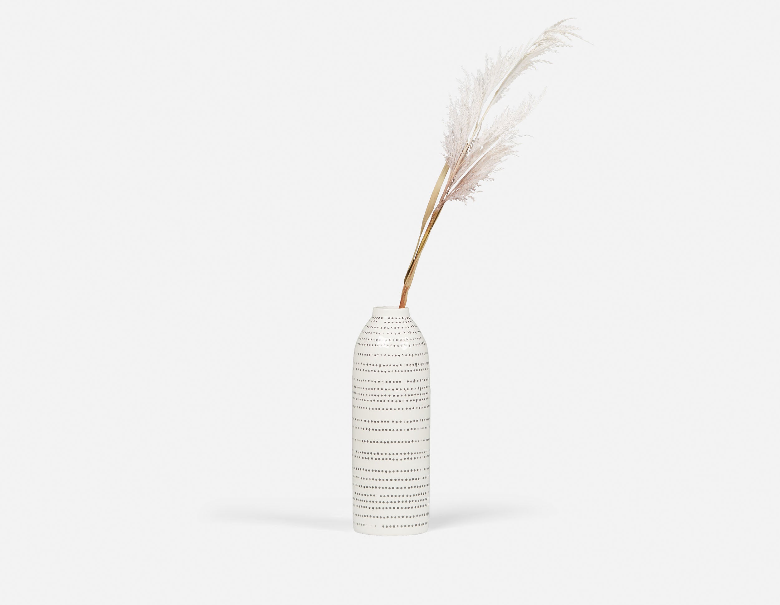 PAMPAS III - artificial plant 107 cm - White