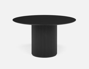 RHODES - round dining table 135cm - Black
