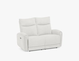 CALVERO - contemporary power-reclining loveseat with usb port - Beige
