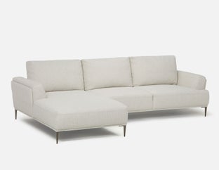 VICTOR - contemporary left-facing sectional sofa - Beige