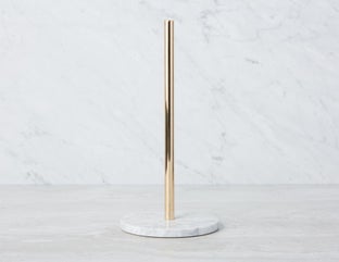 REINE - support à essuie-tout avec base en marbre 33 cm - Or