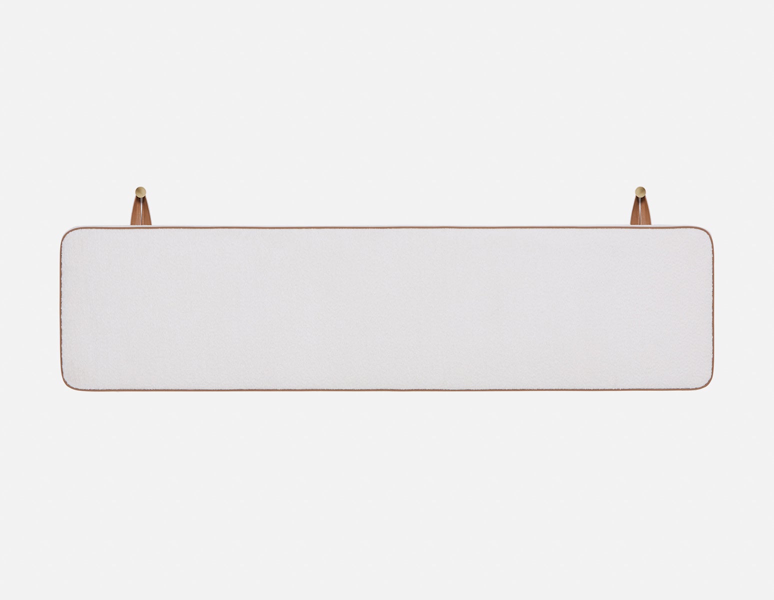 NINA - minimalistic suspended queen headboard - White