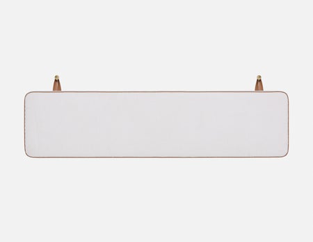 NINA - minimalistic suspended queen headboard - White