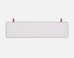 NINA - minimalistic suspended queen headboard - White