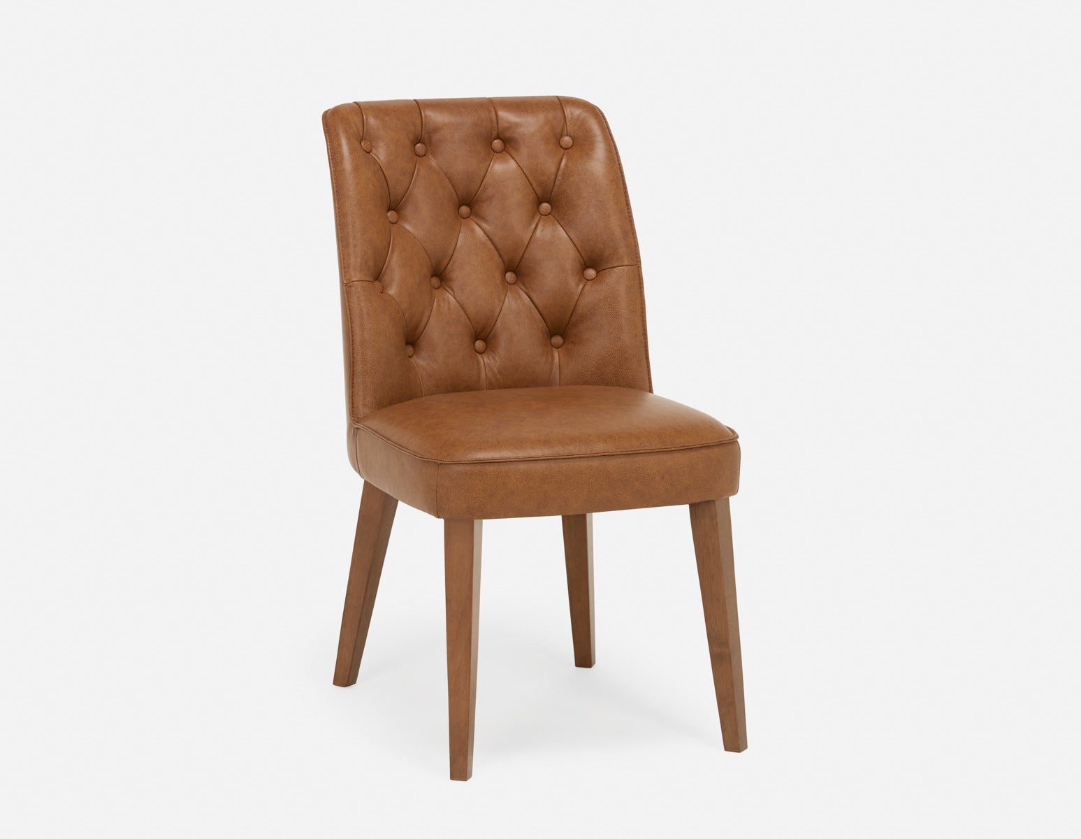NELA - chaise de salle à manger vintage 100% cuir - Chocolat