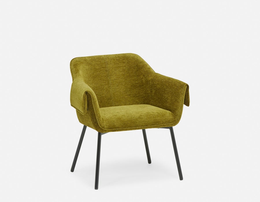 RALPH mid-century upholstered dining armchair undefined
