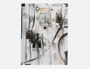 DENIS - tableau peint à la main 150 cm x 200 cm - Multi