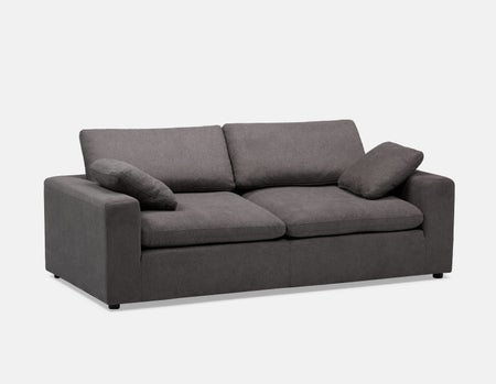 SOFT - contemporary 3-seater sofa - Grey