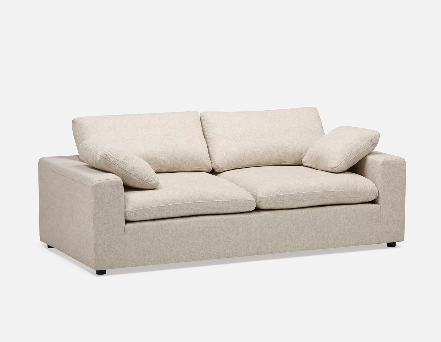 SOFT - contemporary 3-seater sofa - Cream