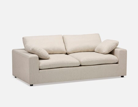 SOFT - contemporary 3-seater sofa - Cream