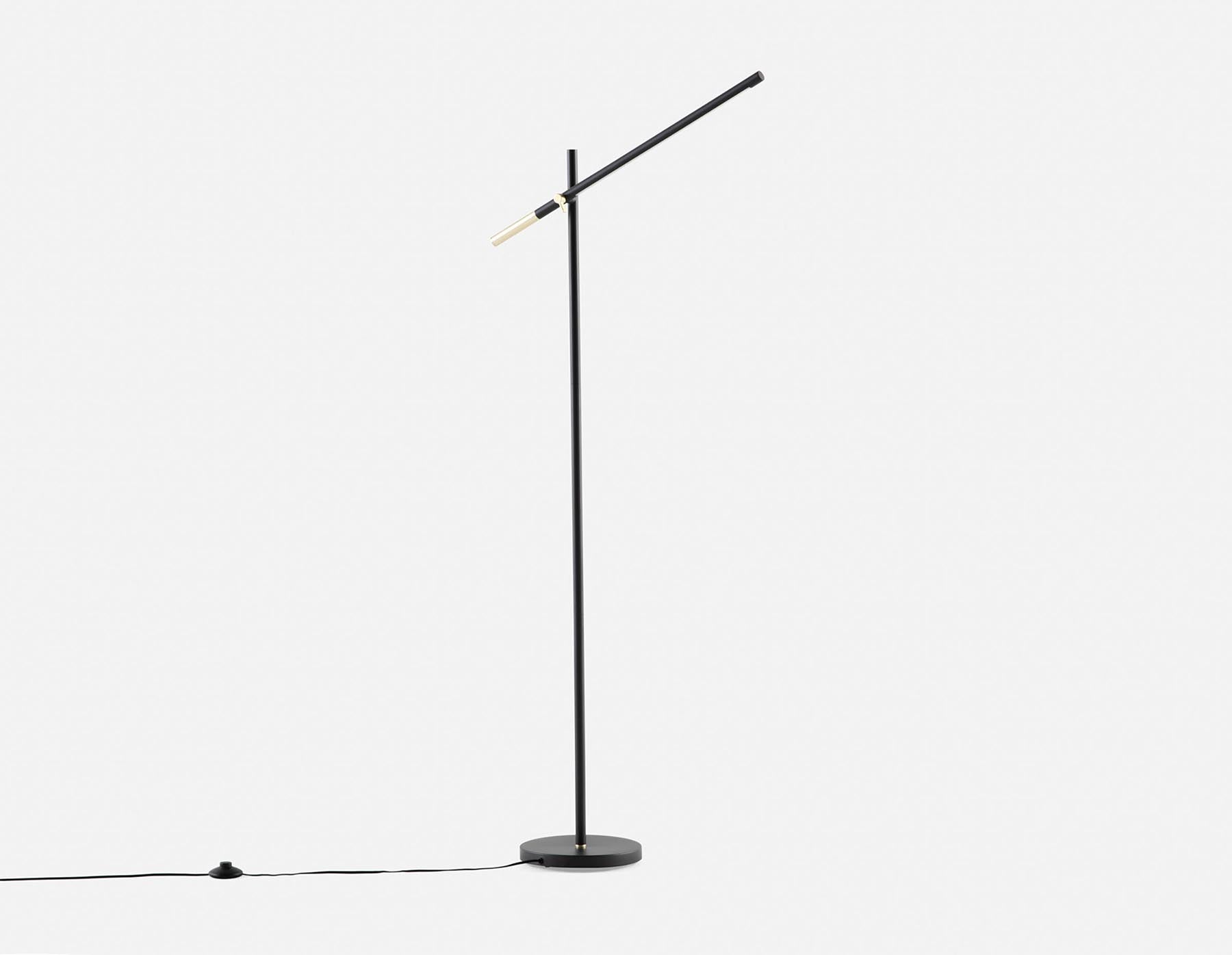 LUMO - led floor lamp 147 cm height - Black