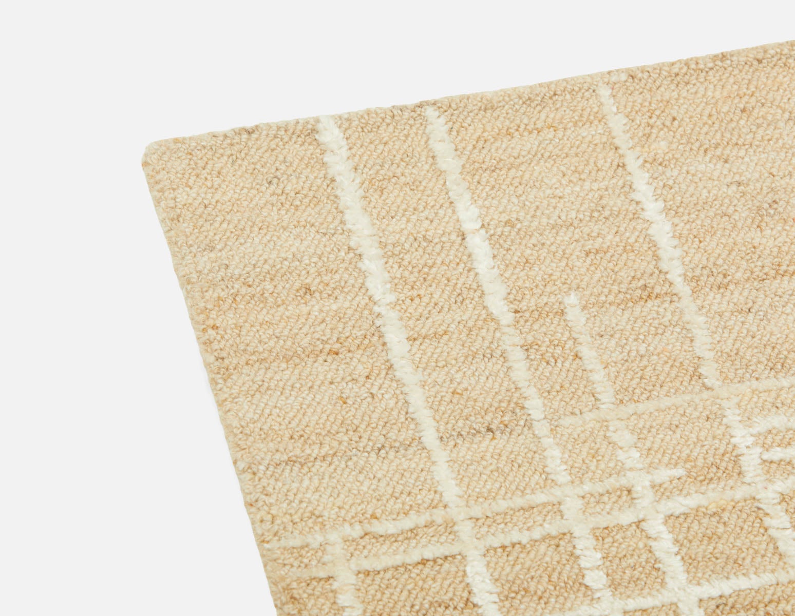 ALTHEA - hand tufted wool rug 8'x10' - Champagne