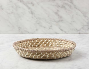 MARINE - grass weaving tray 30 cm - Natural