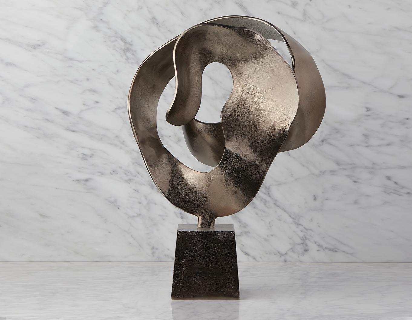 ROWEN - sculpture en aluminium 42 cm - bronze