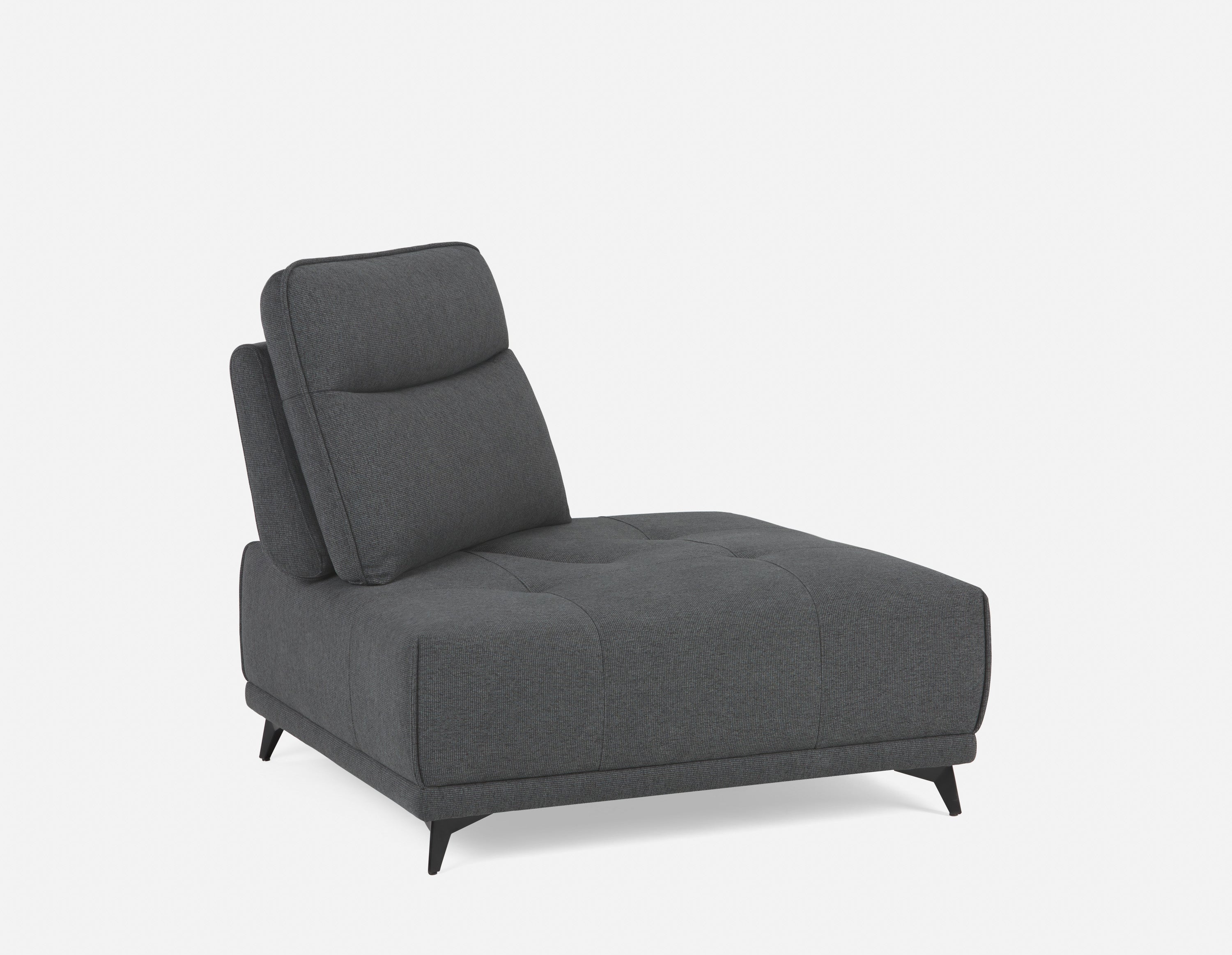 SIMON - corner seat with adjustable backrest - Grey