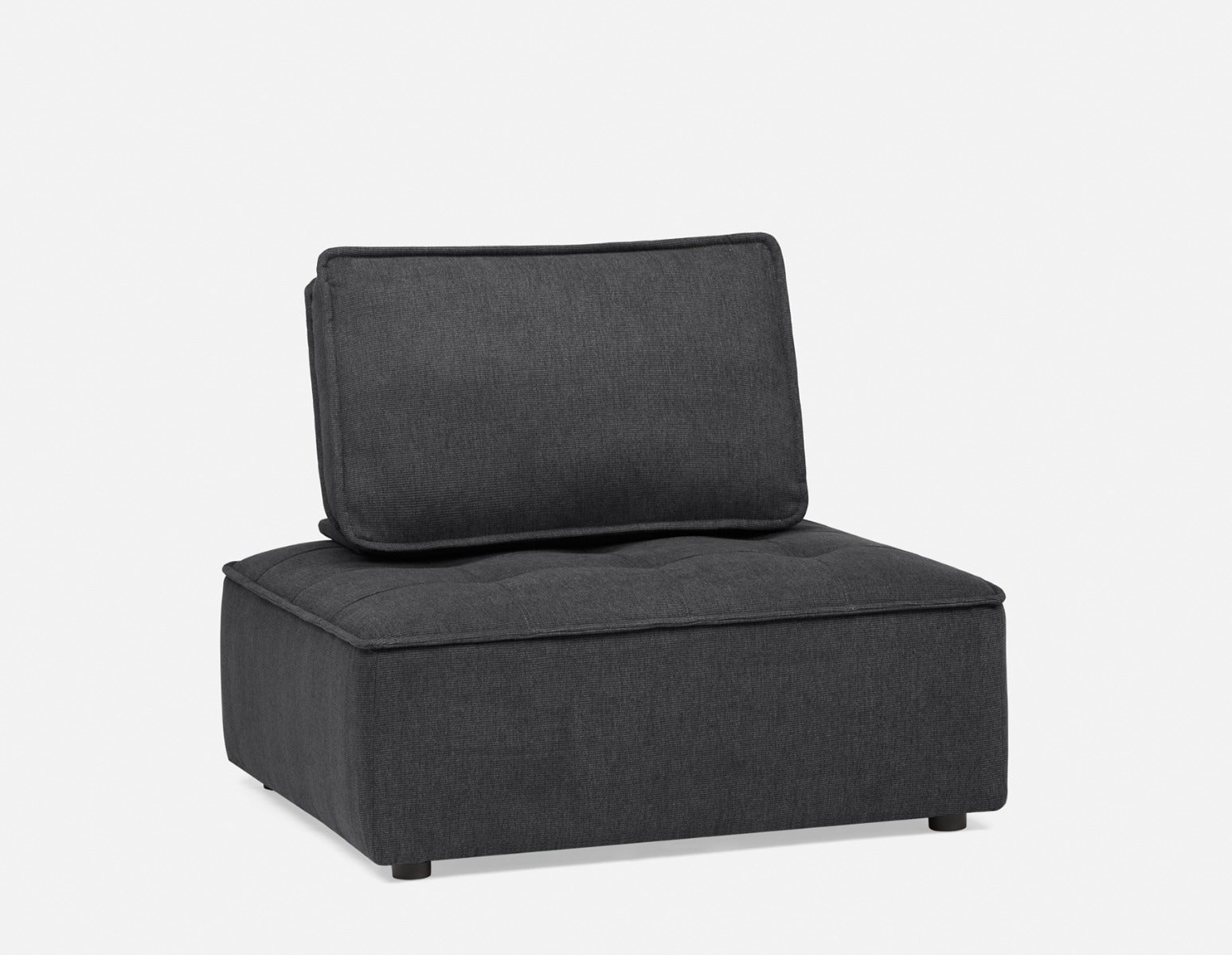 LEON - canapé d'angle modulaire moderne s'adapte à votre espace - Gris foncé