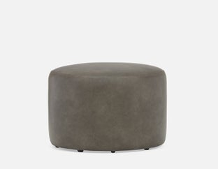 VASTO - pouf en cuir vegan - Gris