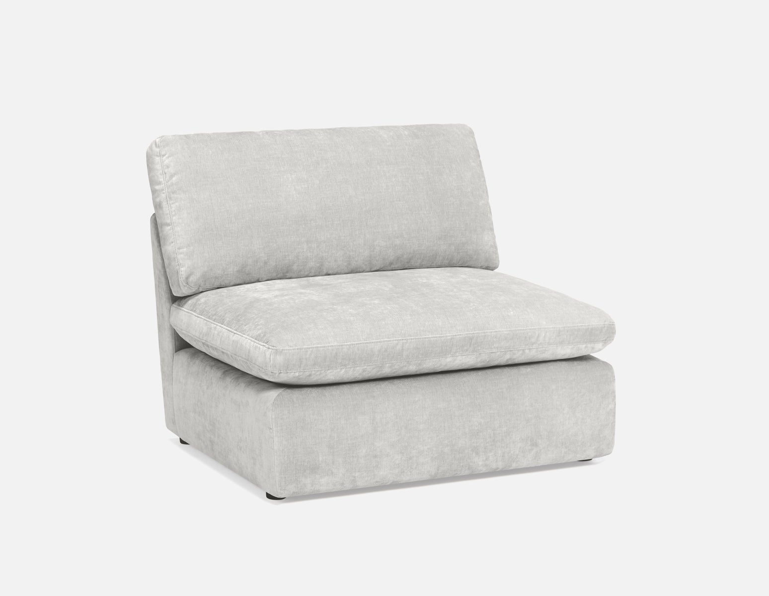 CHABLIS - modular armless sofa customize to fit your space - Grey