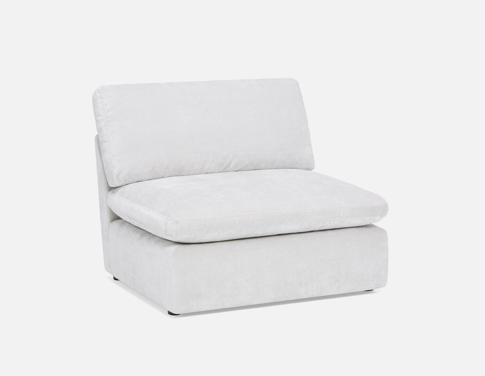 CHABLIS - modular armless sofa customize to fit your space - Light Grey
