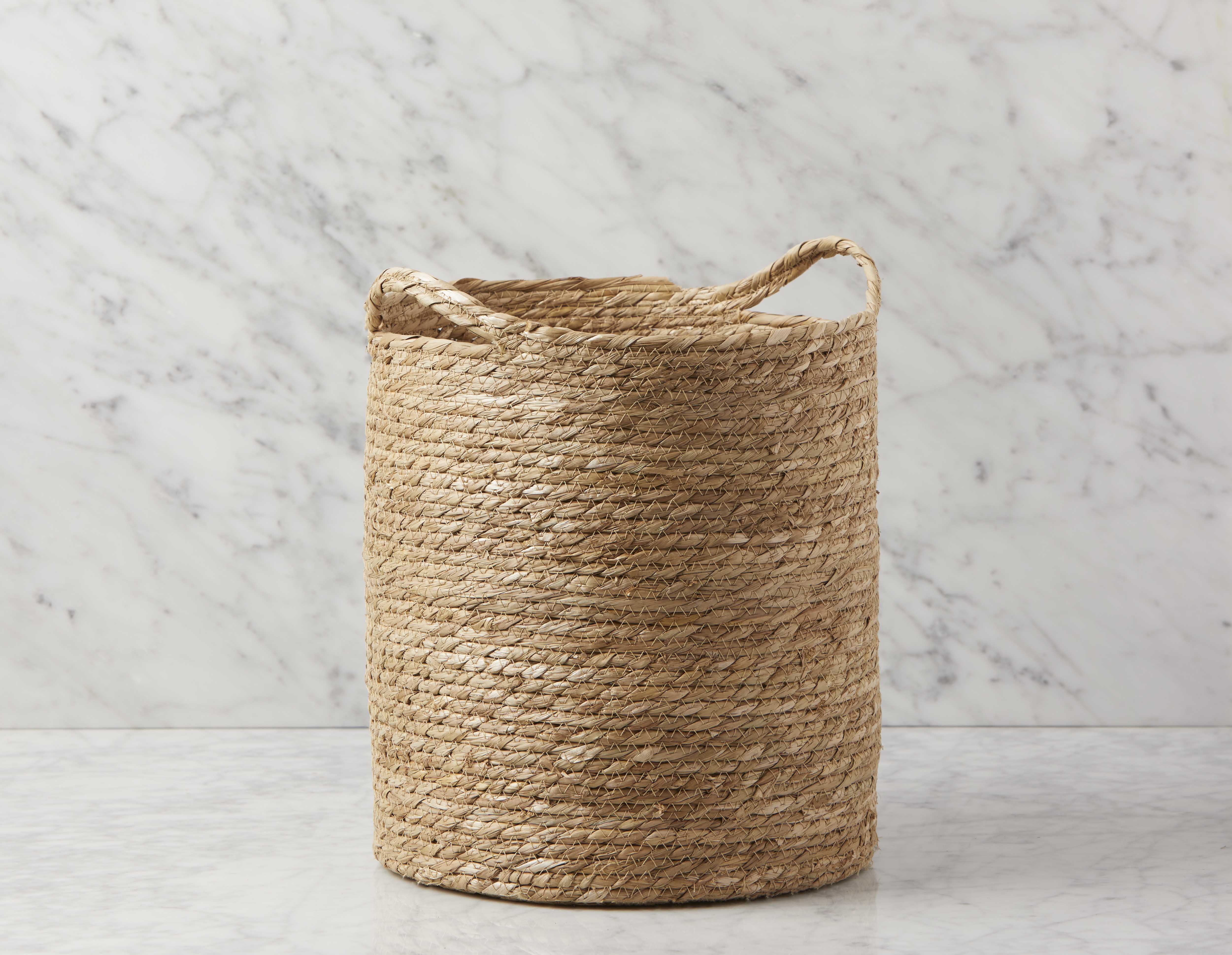 JAKE - grass weaving basket 37 cm - Natural