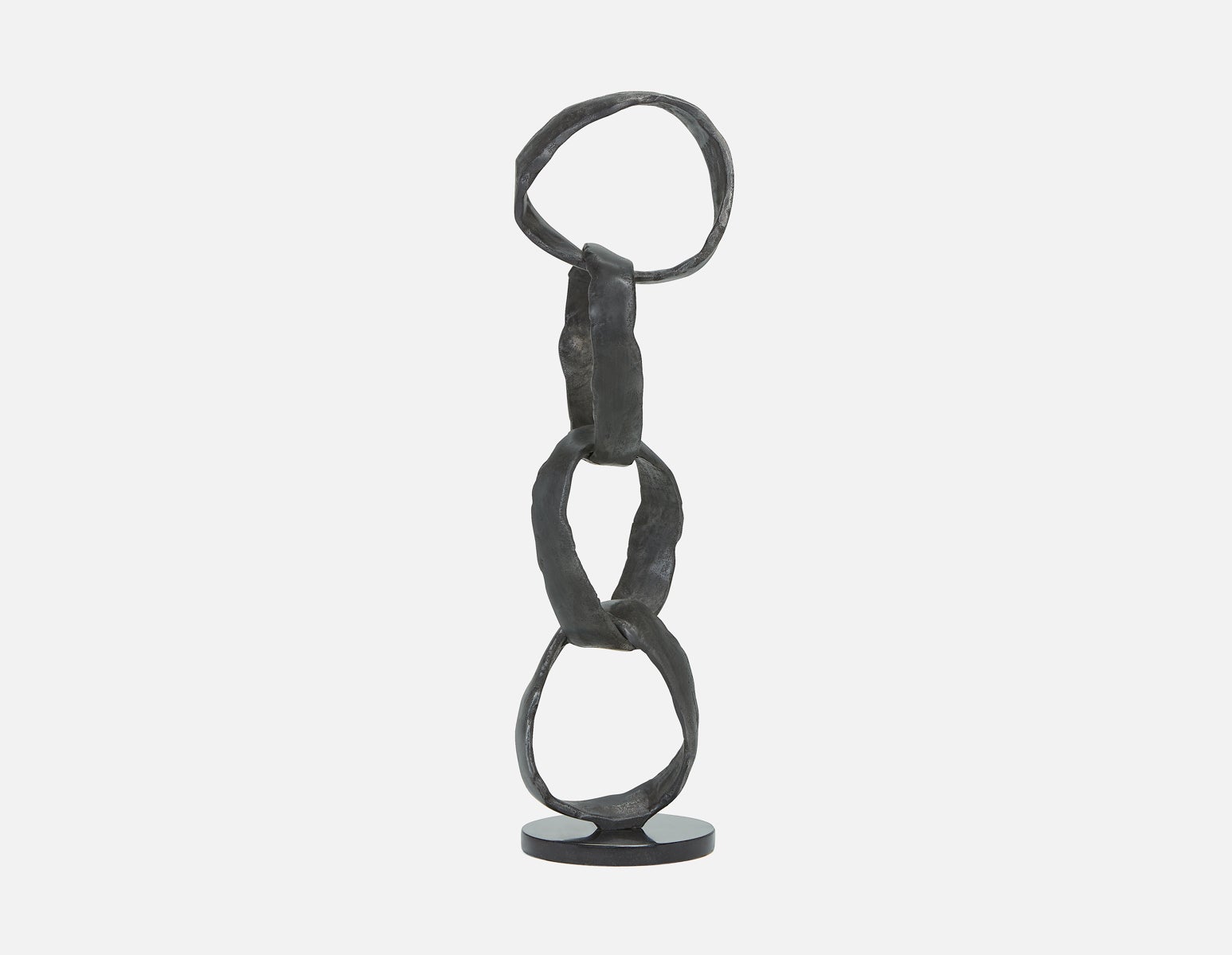 ELURU - sculpture en aluminium 63cm - Noir