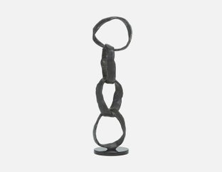 ELURU - sculpture en aluminium 63cm - Noir