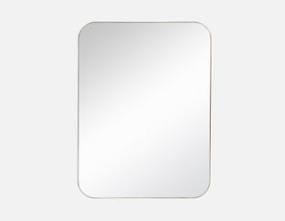 SIGMUS - miroir en acier inoxydable 60 cm x 80 cm - Laiton