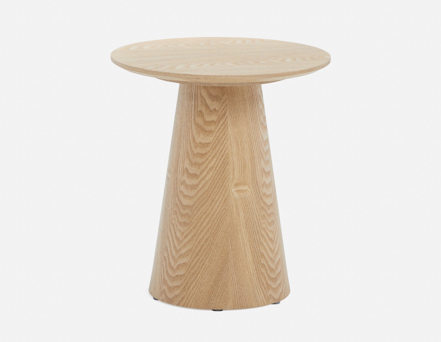 SORENO - minimalist contemporary round end table 45 cm - Natural