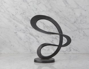 ZINA - aluminum sculpture 38 cm - Black