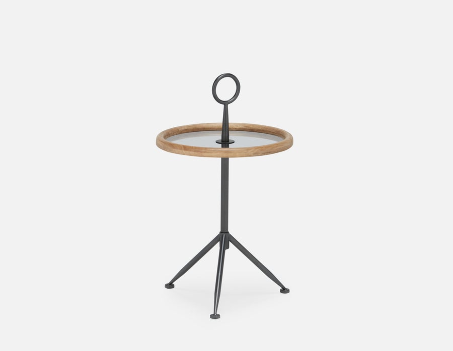 ELLIE mid-century modern round end table 43cm undefined